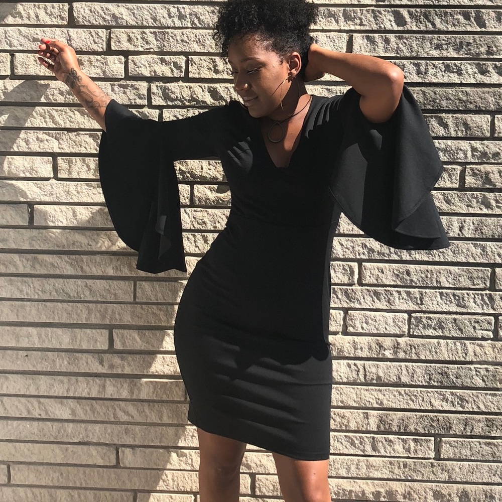 Black maxi dress